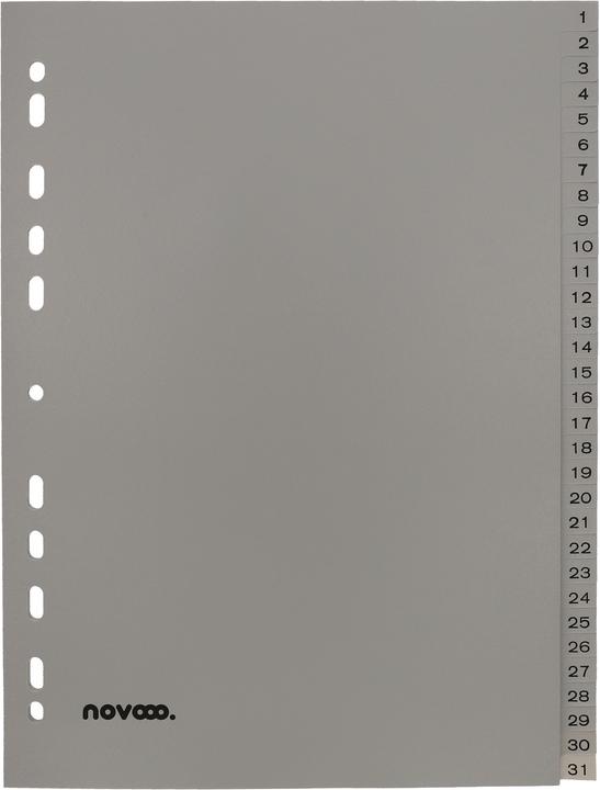Produktbild Novooo Register PP grau A4