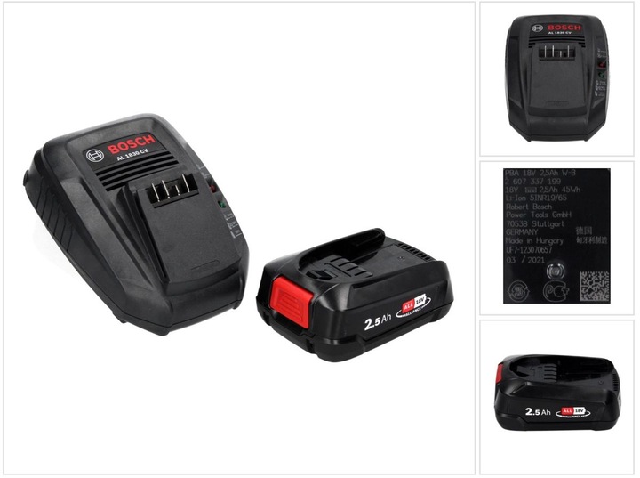 Produktbild Bosch Home & Garden Starter-Set PBA 18V (1x2,5Ah) + AL 1830 CV (18 V)