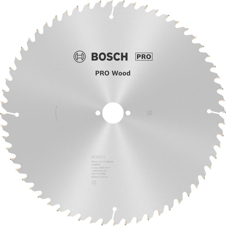 Produktbild Bosch Professional Zubehör PRO Wood Kreissägeblatt, 315 x 3.2 x 30 mm