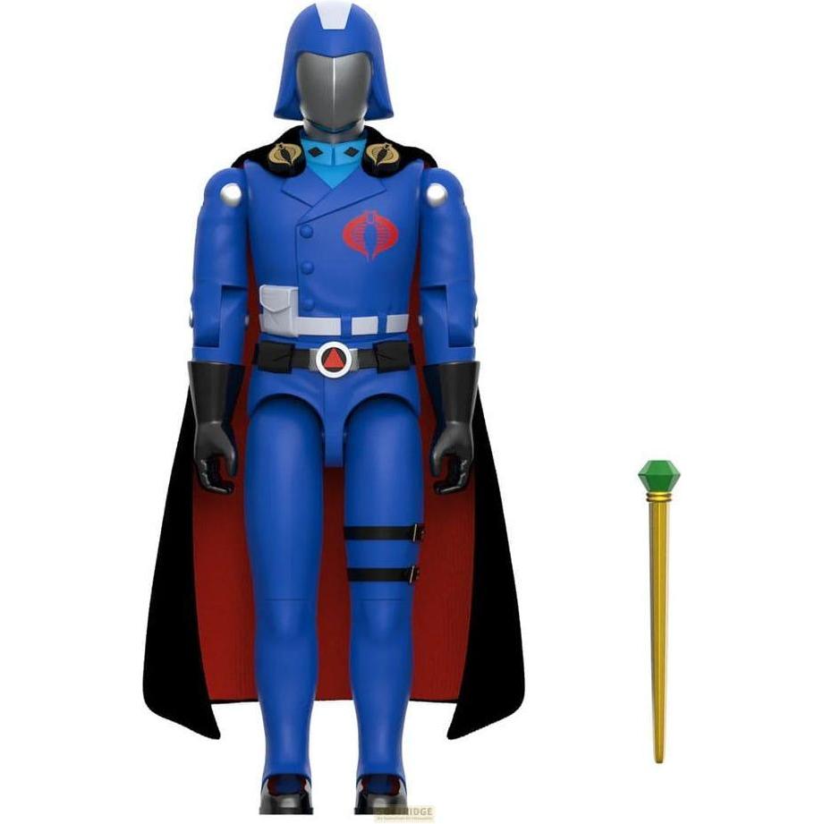 Super7 GI Joe ReAction+ Actionfigur Wave 06 Cobra Commander (Movie, Black Cape) 10 cm