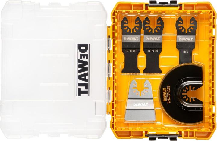 Actual product image DeWalt 5-piece multi-tool accessory set