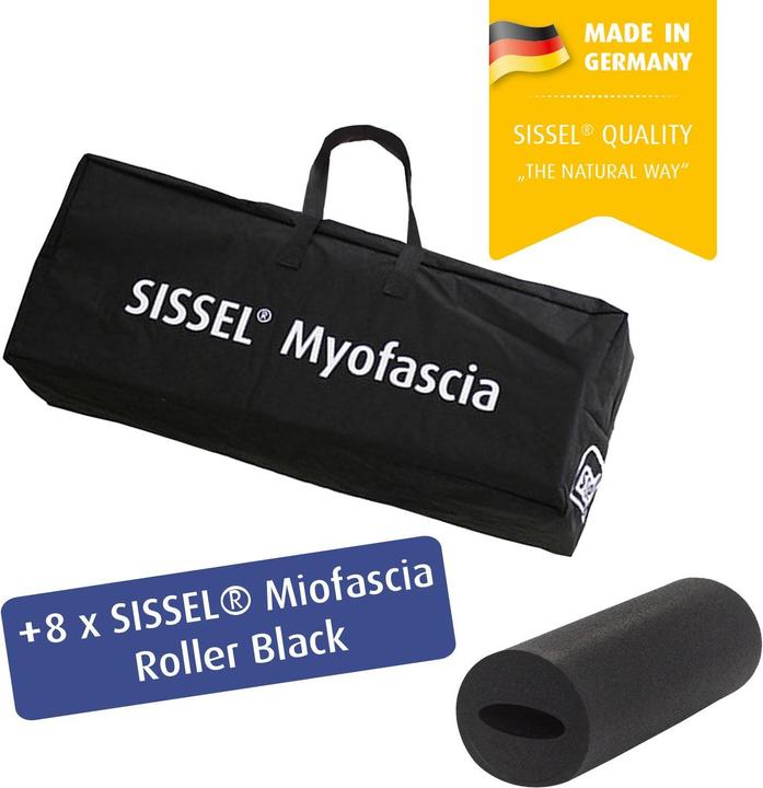 Actual product image Sissel Coach carrying bag with 8 Myofascia Roller