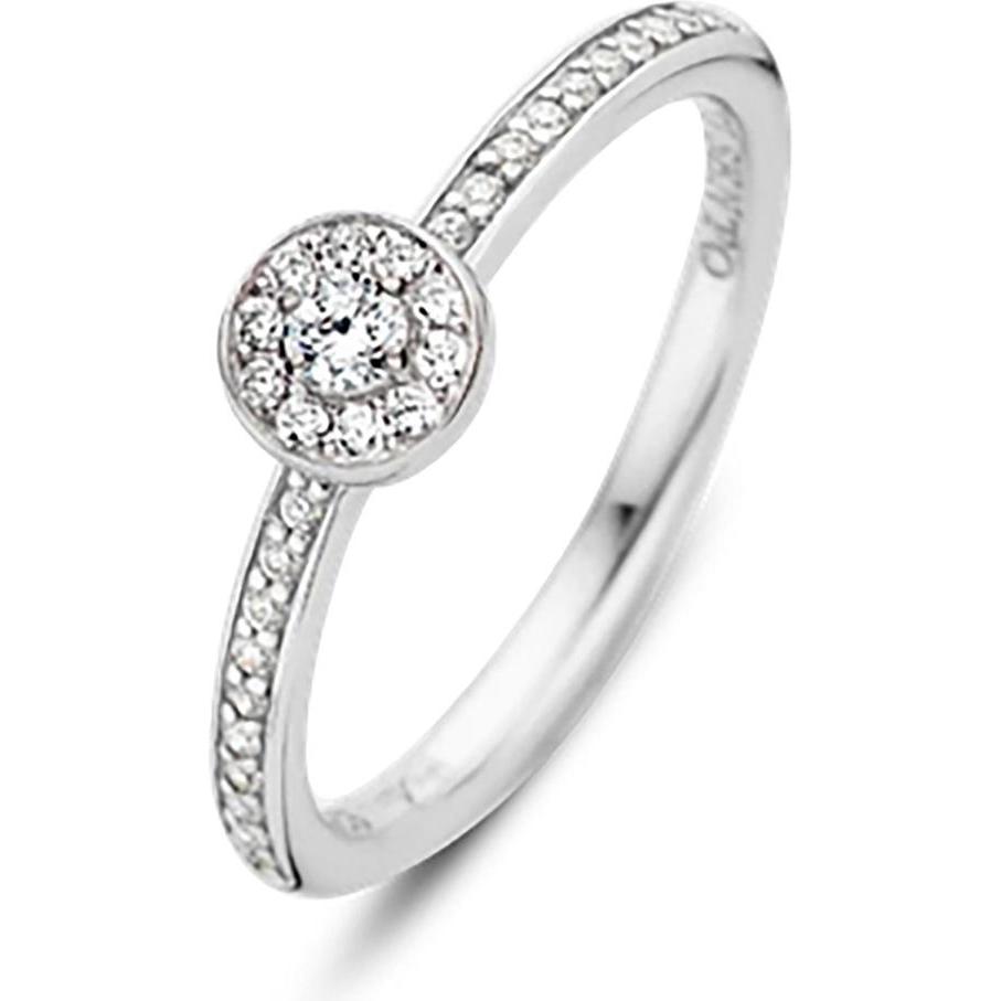 Ti Sento Milano, Ring, Ring mit Zirkonia 12101ZI, (56, 925 Silber)