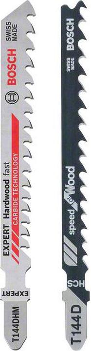 Actual product image Bosch Professional Zubehör Jigsaw blade set T144D 25 pcs + 1x EXPERT jigsaw blade T144 DHM