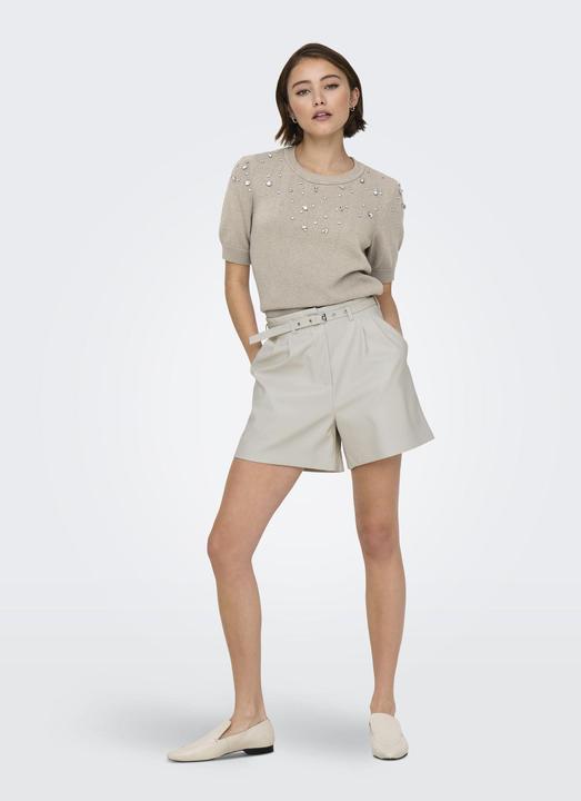 Produktbild Only ONLHEIDI Mittlere Taille Normal geschnitten Shorts in Lederoptik Shorts in Lederoptik (M)
