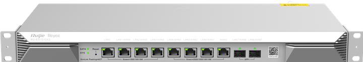 Actual product image Ruijie Rack-mountable 10-port router, providing one WAN 2.5G port, one 1G LAN ports, three LAN/WAN 2.5G por