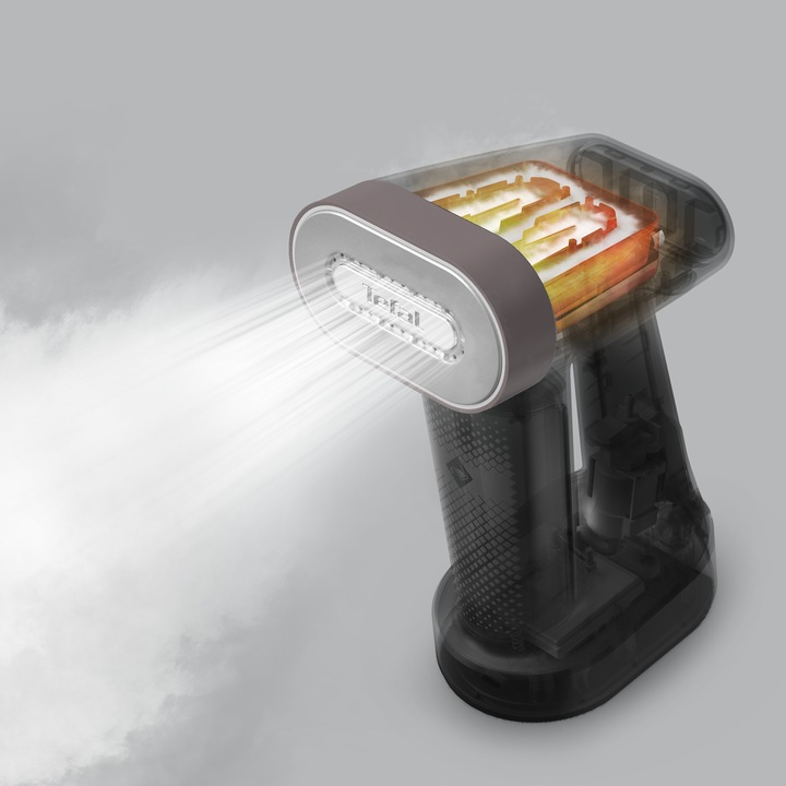Actual product image Tefal DT8720 Access Steam Force Dampfglätter - Dampfbürste, schwarz/silber (1800 W, 35 g/min)