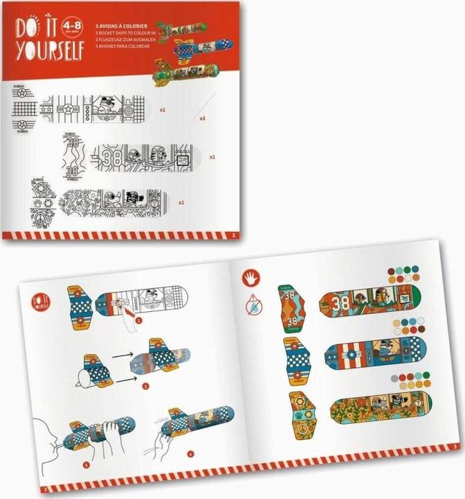 Produktbild Djeco DIY - Flieger zum Ausmalen