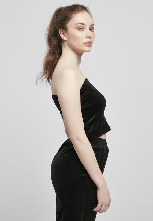 Actual product image Urban Classics Ladies Short Velvet Tube Top (3XL)