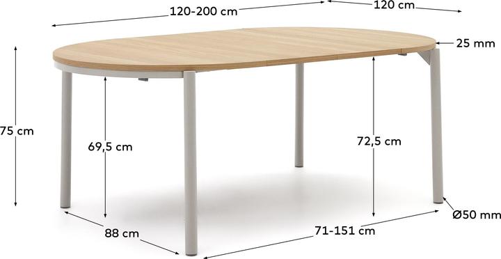Produktbild Kave Home Montuiri (120 x 120 cm)