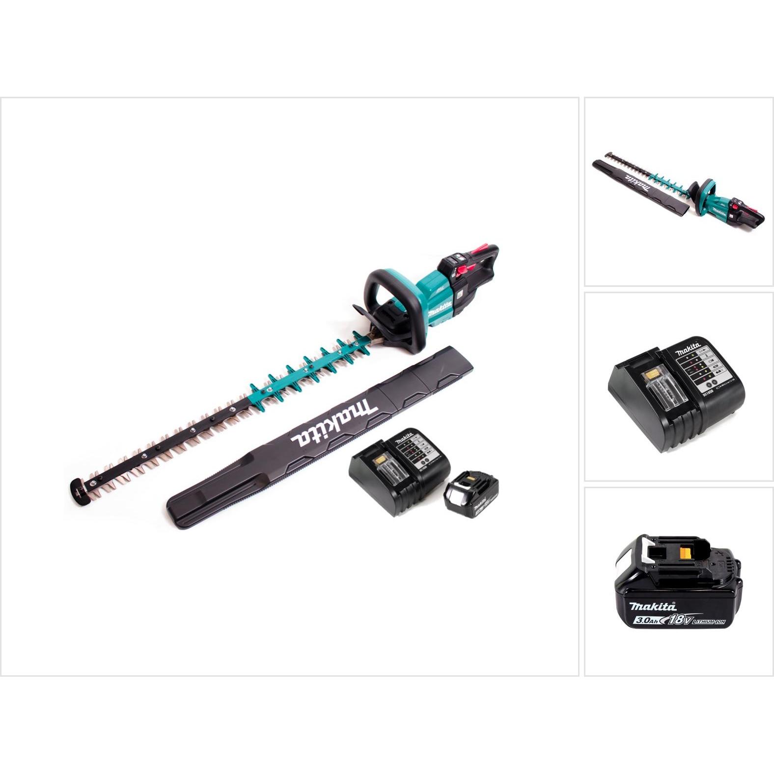 Makita, Tosasiepi, DUH 751 SF1 Tagliasiepi a batteria 18V 75 cm brushless + 1x batteria 3.0Ah + caricabatteria