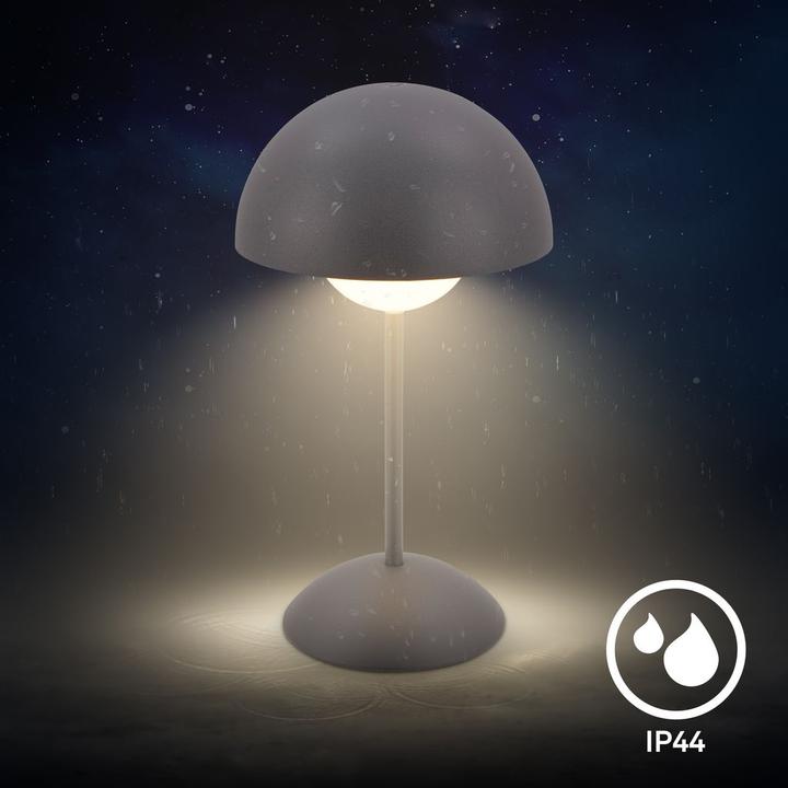 Produktbild Briloner Brilo unplugged KUGLE Akku LED Tischleuchte, stufenlos dimmbar - Anthrazit (250 lm)