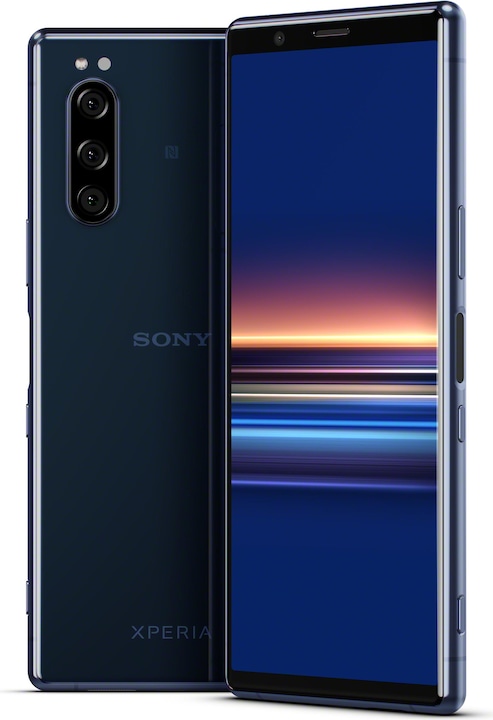 Image du produit Sony Xperia 5 (128 Go, Bleu, 6.10", Double SIM hybride, 12 Mpx, 4G)
