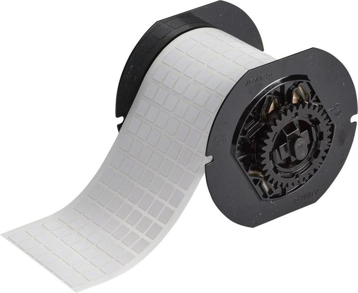 Produktbild Brady B33-340-728, Polyimid, Weiss, matt, 9.53 x 9.53 mm, permanent, 7-bahnig (10000 E.) (0.95 cm)