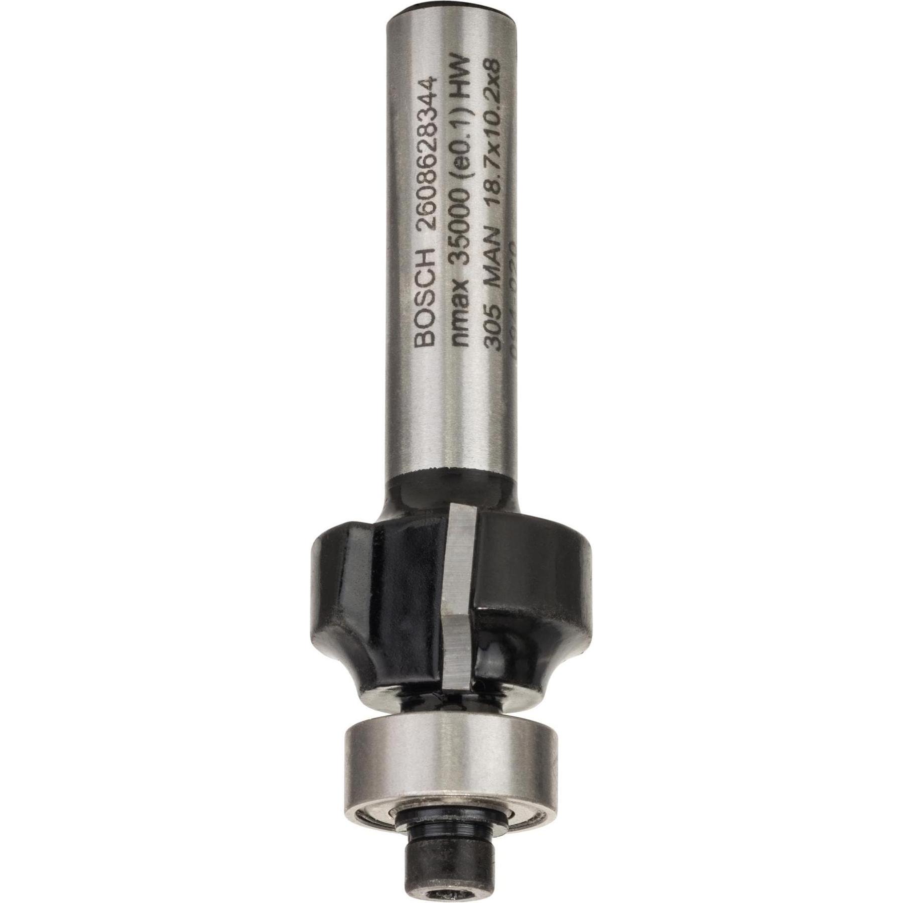 Bosch Professional Zubehör, Fräser, Abrundfräser, 8 mm, R1 3 mm, L 10,2 mm, G 53 mm