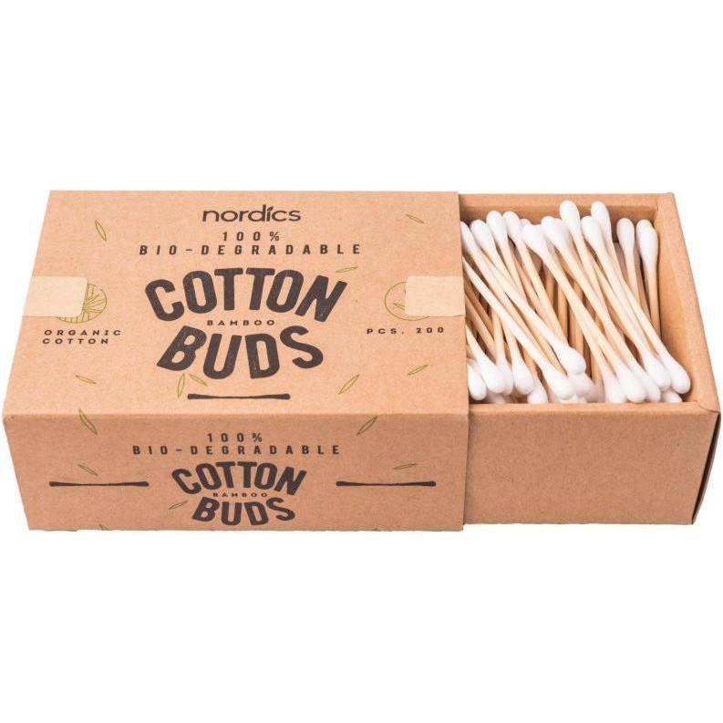 Thumbnail - Nordics, Wattestäbchen + Wattepads, Bamboo Cotton Buds