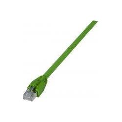 Exertis Connect Patchkabel CAT.6A, S/FTP, geschirmt, Kupfer, grün, 5,0 m geeignet für industrielle Anwendungen, wide (CA...