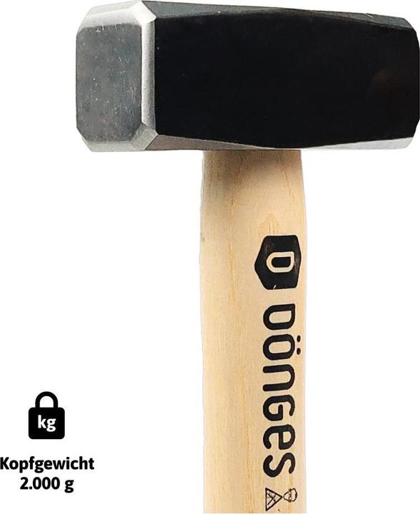 Actual product image Dönges Sledgehammer DIN 6475, 2.000 g (2214 g)