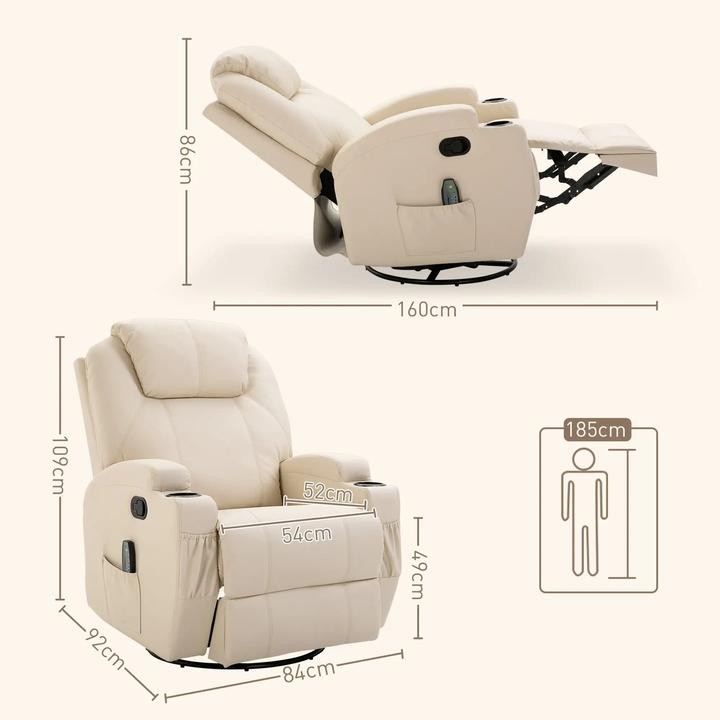 Produktbild Homcom Massagesessel mit Liegefunktion