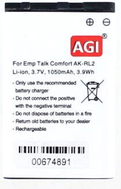 Produktbild AGI 90904 - Batterie/Akku - Schwarz - Lithium-Ion (Li-Ion) - 1,05 mAh - 3,7 V - 53 m