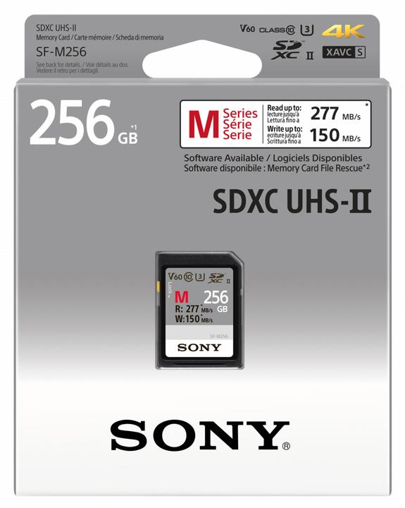 Actual product image Sony SF-M series (256 GB, SDXC, U3, UHS-II)