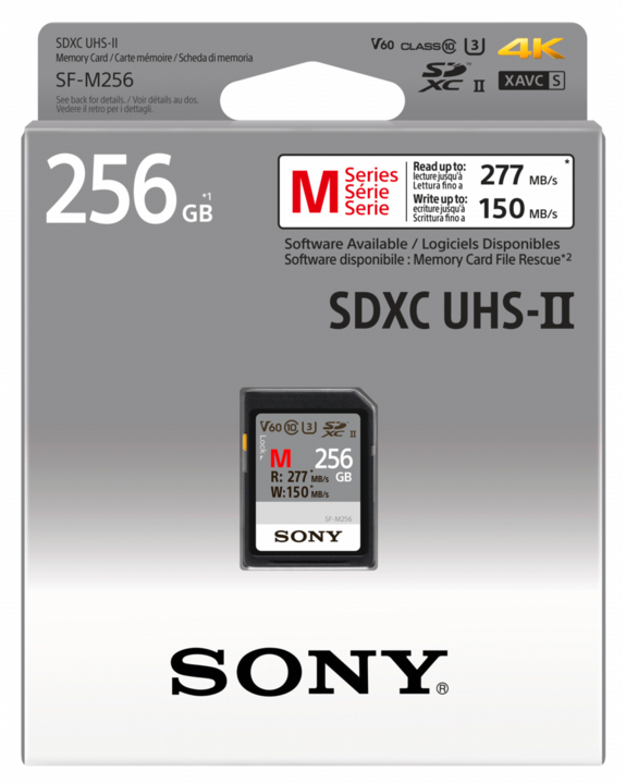 Produktbild Sony SF-M series (256 GB, SDXC, U3, UHS-II)