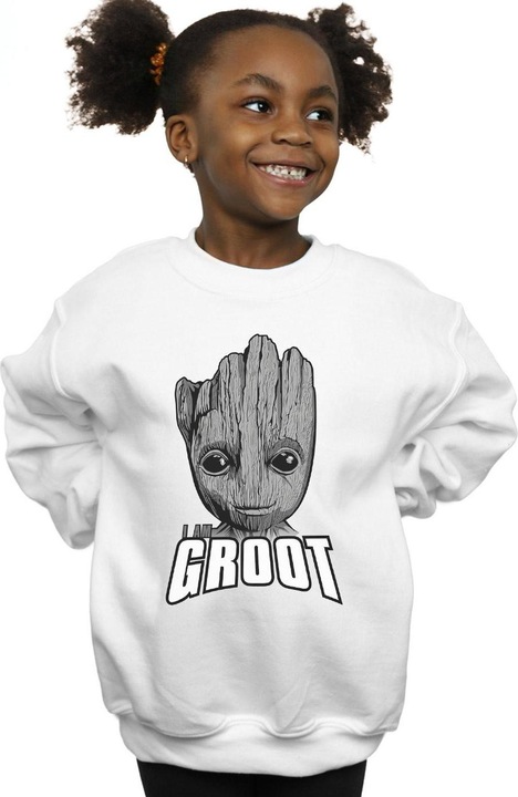 Image du produit - Sweat GUARDIANS OF THE GALAXY GROOT FACE - Fille (116)