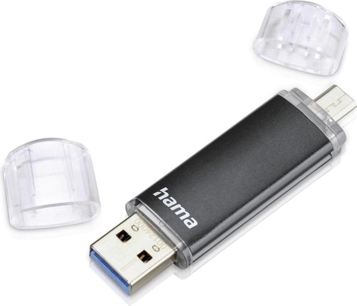 Produktbild Hama Laeta Twin (128 GB, Micro USB-A, USB-A)