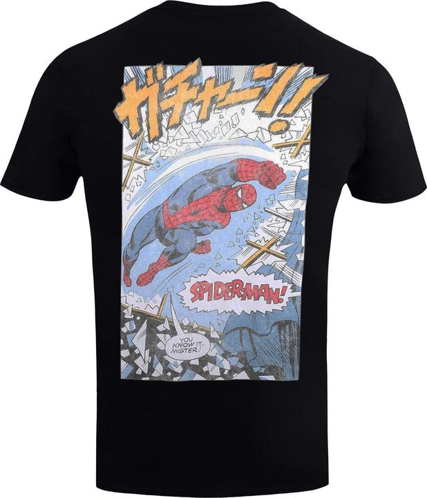 Immagine prodotto Spiderman Window Maglietta Stampa posteriore Uomo (M)