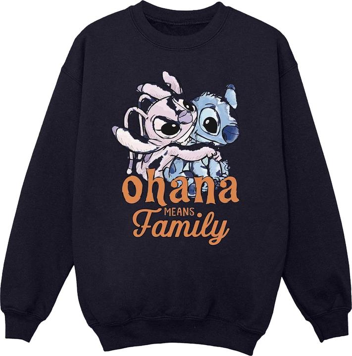 Actual product image Disney Mens Lilo And Stitch Ohana Angel Hug Sweatshirt (M)