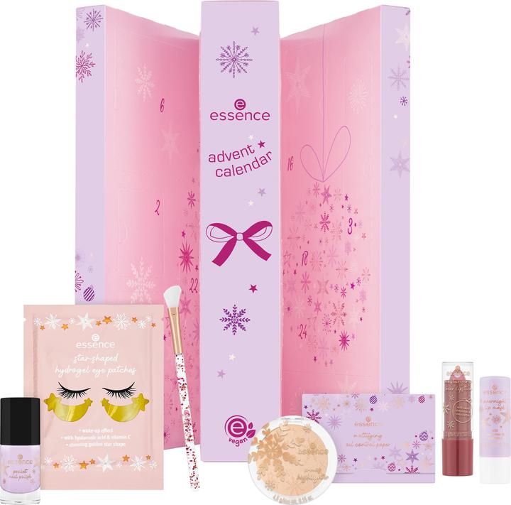 Actual product image essence Happy Holidays advent calendar 24-piece gift set
