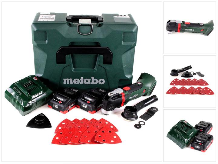 Produktbild Metabo Akku-Multitool MT 18 LTX Compact () MetaLoc 2x18V/2Ah Li-Ion + ASC 30-36 V