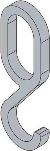Actual product image Hettich Cupboard tube hooks