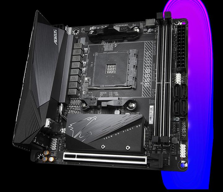 Image du produit Gigabyte B550I Aorus Pro AX (AM4, AMD B550, Mini-ITX)