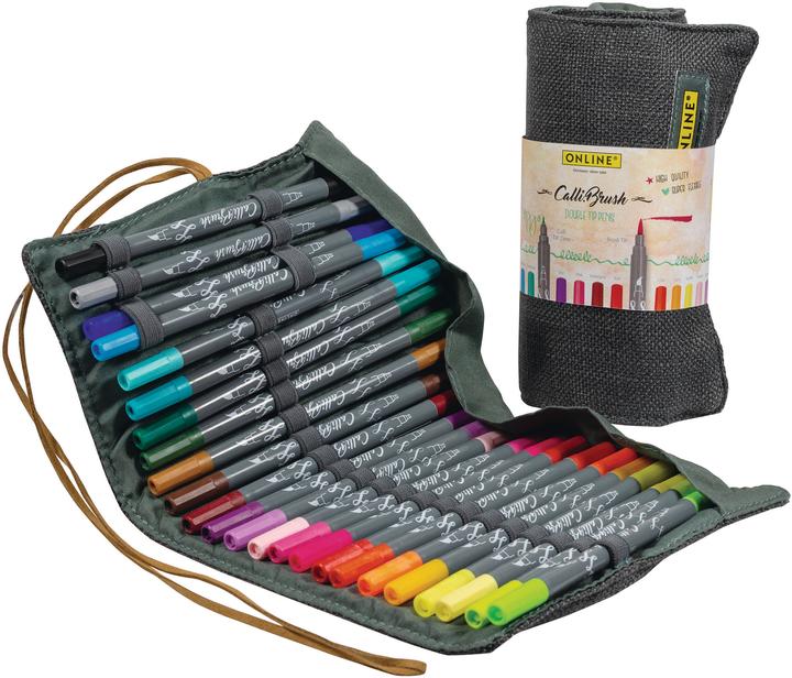 Actual product image Online Callibrush Pen Double Tip (24 x)