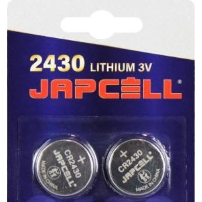 Japcell Litio CR2430 (2 pz., CR2430, 280 mAh), Batterie + pile