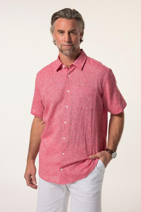 Produktbild Boston Park Leinenmix-Hemd, Halbarm, Streifen, Kentkragen, Comfort Fit (XL)