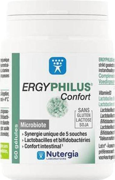 Nährwerte und Zutaten Nutergia Ergyphilus Confort Gélules (1 Stück, Kapseln, 40 g)