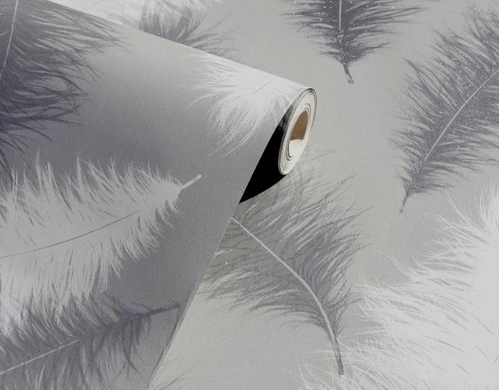 Actual product image Arthouse Sussurro Feather Wallpaper