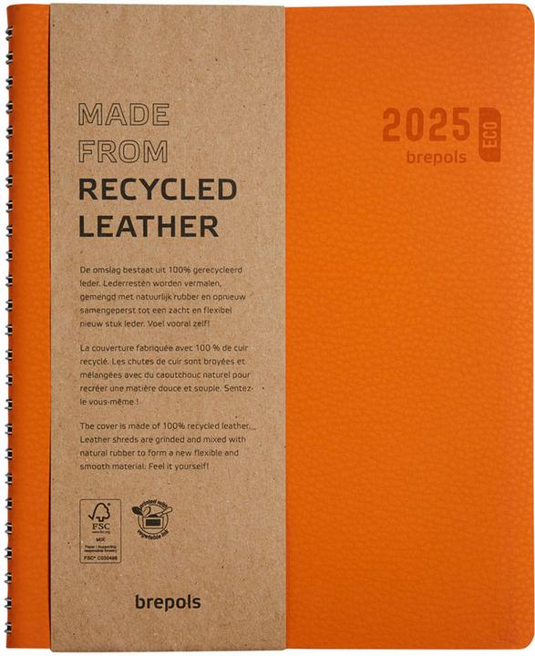 Produktbild Brepols Agenda Timing Calvi 2023 668700840 orange, 1W/2S, 17.1x22cm (A5, Niederländisch, Französisch, Englisch, Italienisch, Deutsch)