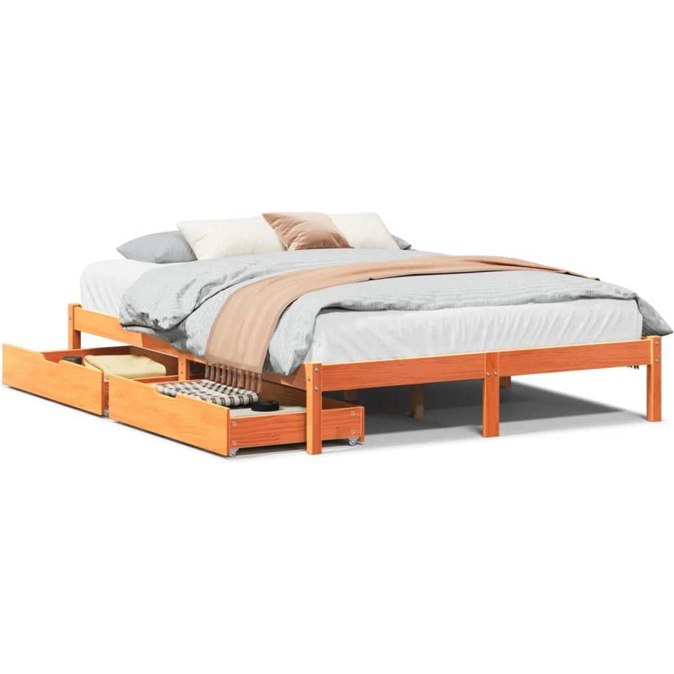 VidaXL, Bett, Bett ohne Matratze (150 x 200 cm)