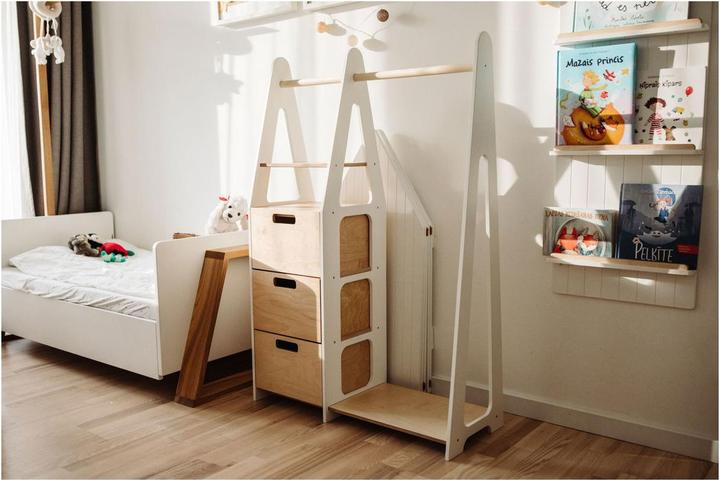 Produktbild Duck Woodworks Kindergarderobe mit Schubladen
