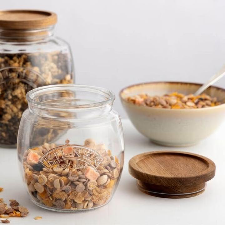 Produktbild Kilner Universal Vorratsglas 2 l - Deckel aus Akazienholz (1 Stk., 2 l)
