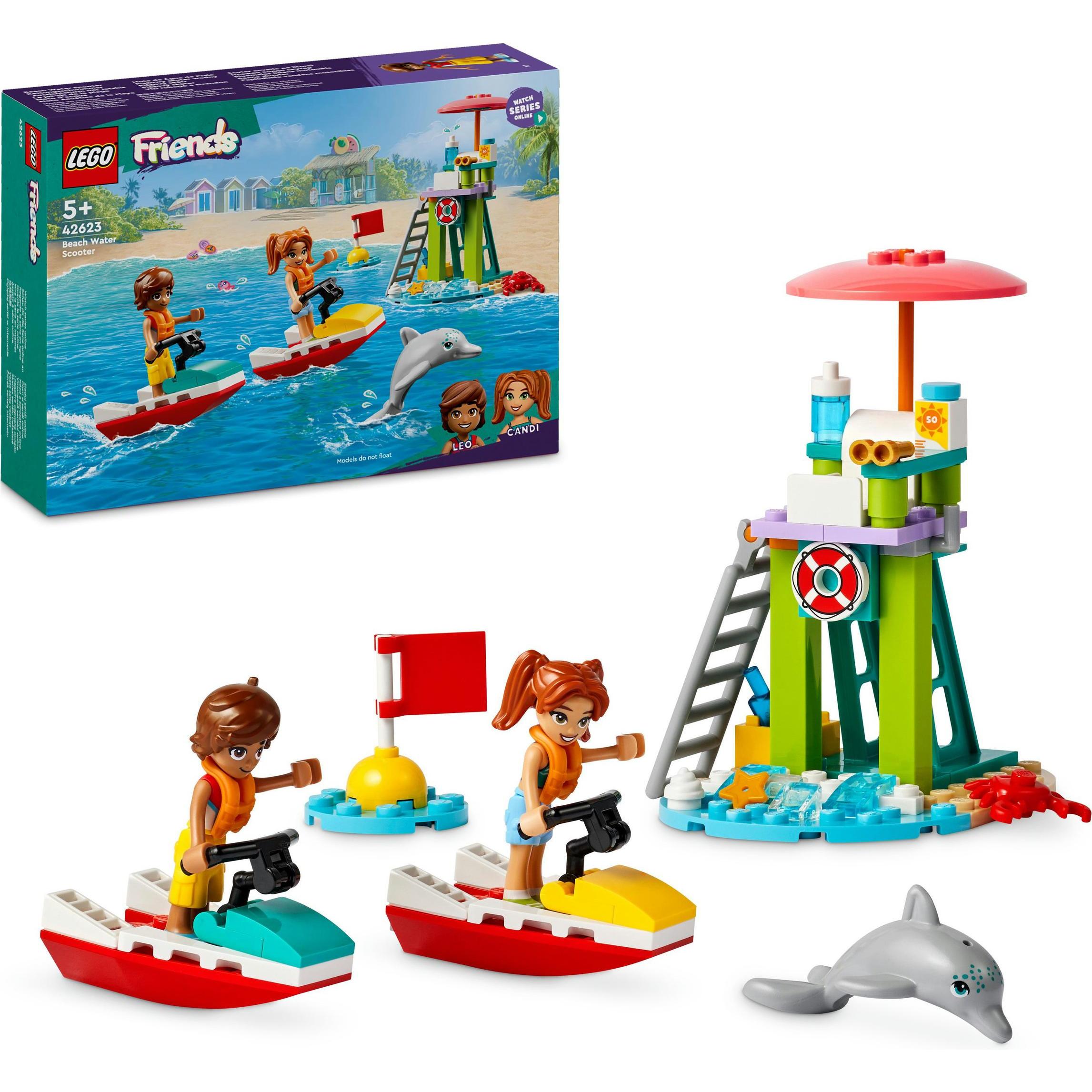 Thumbnail - LEGO Rettungsschwimmer Aussichtsturm mit Jetskis (42623, LEGO Friends)