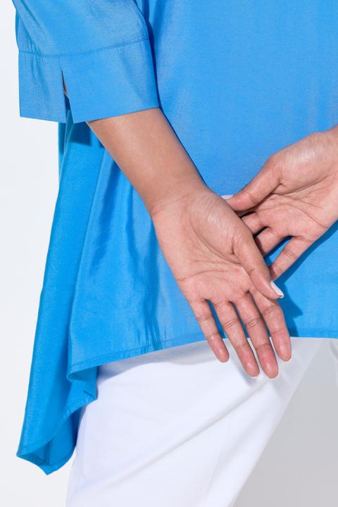 Produktbild Ulla Popken Tunika, Zipfelsaum, A-Linie, V-Ausschnitt, 3/4-Arm (42, 44)
