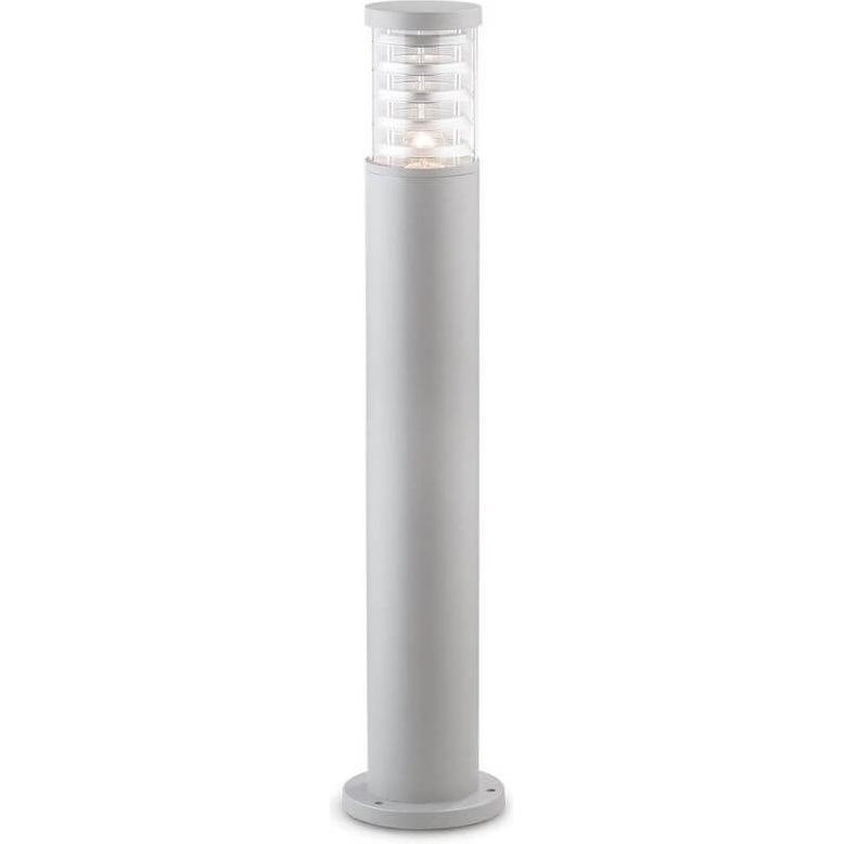 Ideal lux, Gartenbeleuchtung, TRONCO Stehleuchte E27 ⌀155mm dimmbar Grau IP65 026961 (E27, IP44)