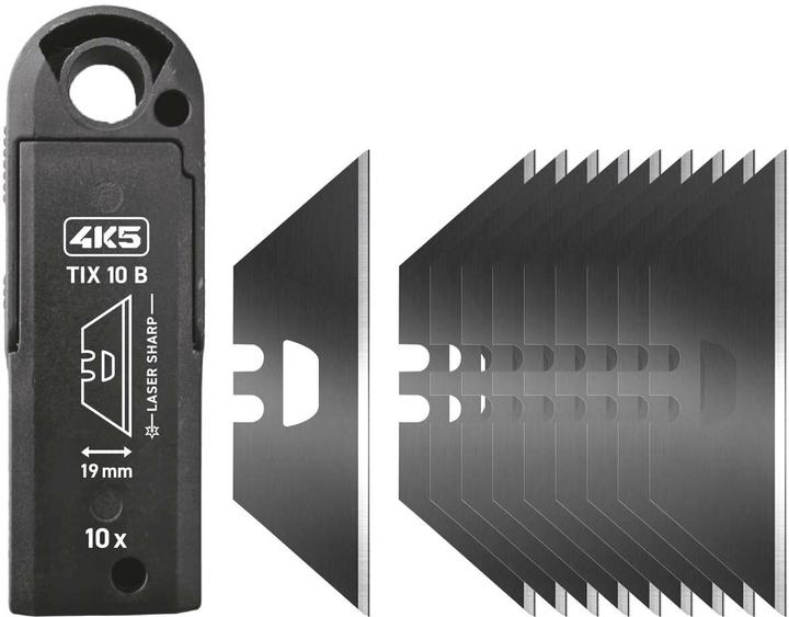 Produktbild Laserliner Ersatzklingen TIX10B Trapez carbonbeschichtet, Set: Ja (Ersatzklinge)
