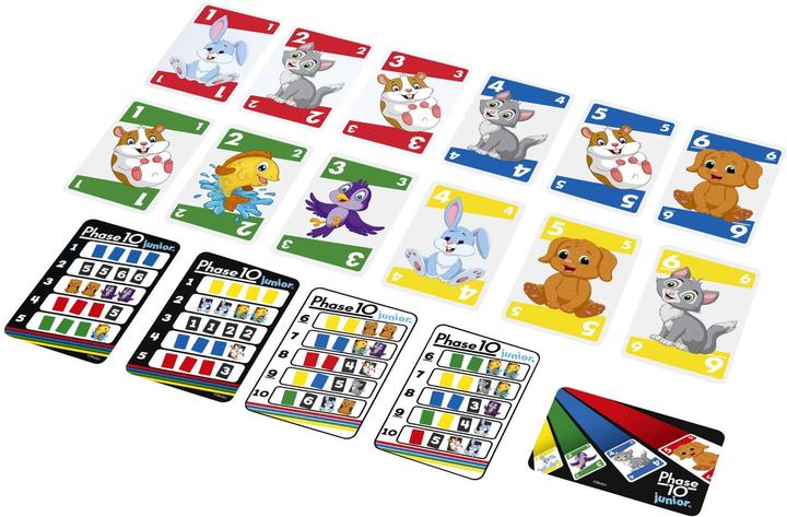 Image du produit Mattel Games Phase 10 Junior (Allemand, Anglais, Espagnol, Français, Italien, Néerlandais, 2 - 4 Joueur)
