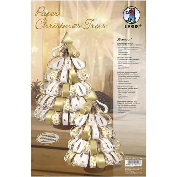 Thumbnail - Magni Ursus 24310099 - Designstreifen Paper Christmas Trees Glamour