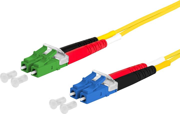 Actual product image Metz Connect BTR 151P1JOJA10E OpDAT PK LC-D/LC-D APC (S/UTP, CAT6a, 1 m)